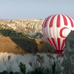 Hot air balloon over Cappadoccia, Turkey